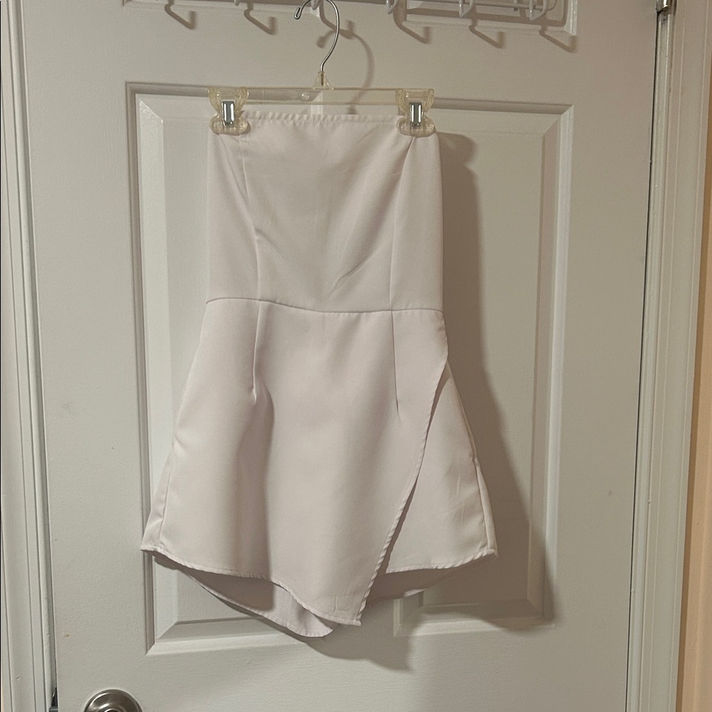 Tobi White Strapless Romper